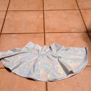 iHeartRaves iridescent short skirt